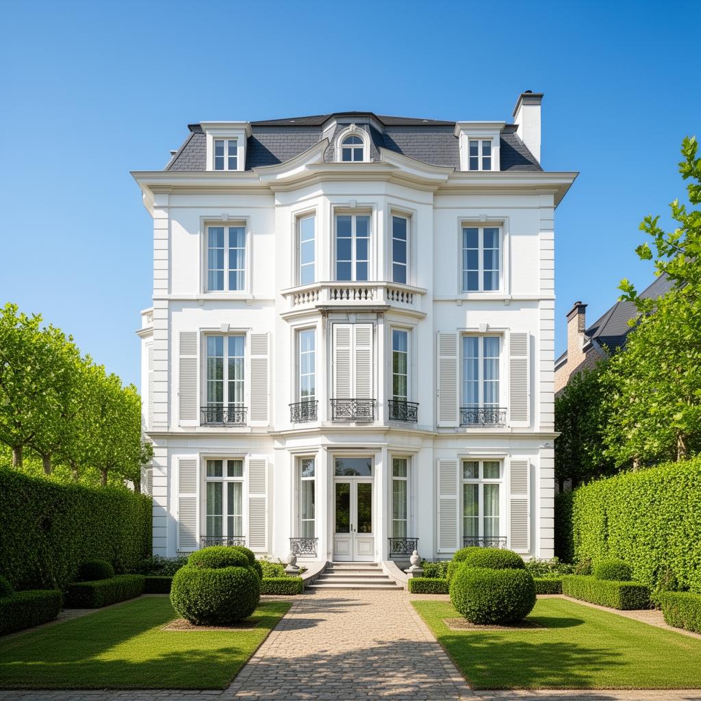 Hedendaagse villa in het groen